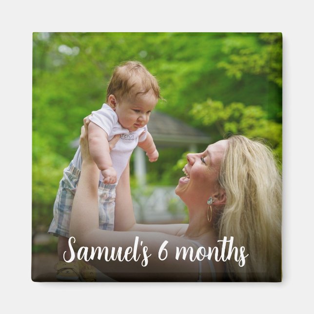 Personalised Custom Photo Magnet with name (Front)