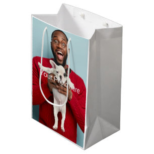 Personalised Custom Photo Medium Gift Bag