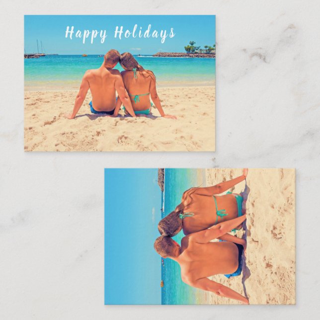 Personalised Custom Photo Summer Card (Front/Back)