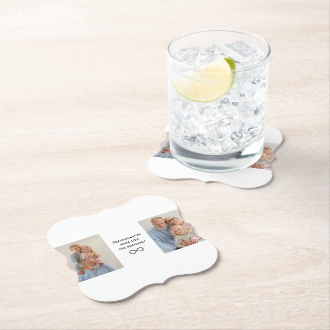 Personalised Custom Photo & Text Paper Coaster (Insitu)