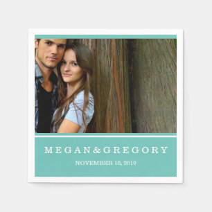 Personalised Custom Photo Wedding Napkins