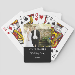 Personalised Custom Photo Wedding Playing Cards