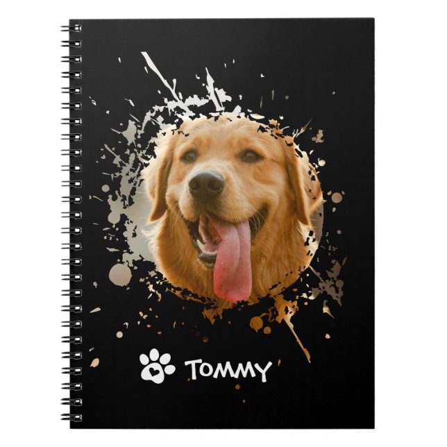 Personalised Custom Photo with Name Spiral Photo  Notebook (Front)