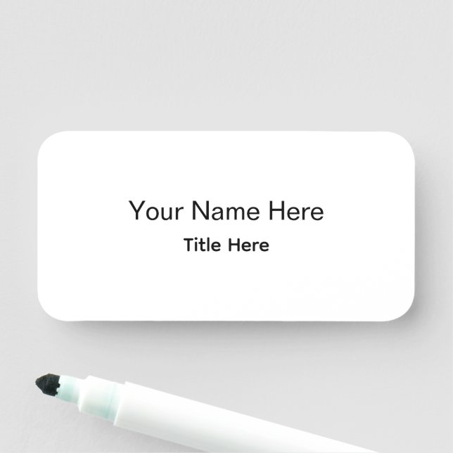 Personalised Custom Professional Employee Magnetic Name Tag (In Situ)