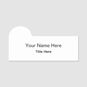 Personalised Custom Professional Employee Magnetic Name Tag