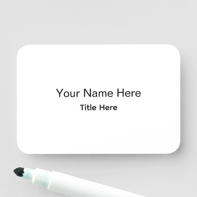 Personalised Custom Professional Employee Magnetic Name Tag (In Situ)