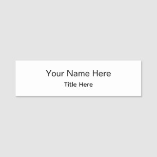 Personalised Custom Professional Employee Magnetic Name Tag