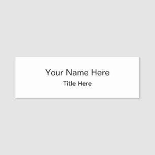 Personalised Custom Professional Employee Magnetic Name Tag