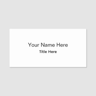 Personalised Custom Professional Employee Magnetic Name Tag