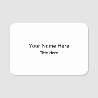 Personalised Custom Professional Employee Name Tag