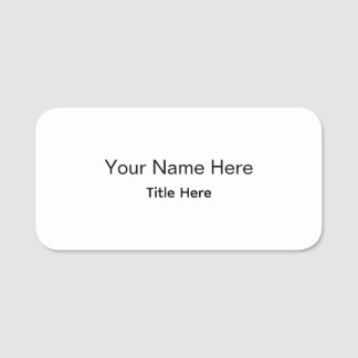 Personalised Custom Professional Employee Name Tag