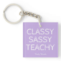 Personalised Custom Purple Teacher Gift Idea