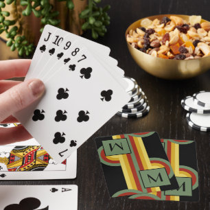 Personalised Custom Retro Art Playing Cards