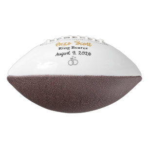 Personalised Custom Ring Bearer, Proposal Gift American Football