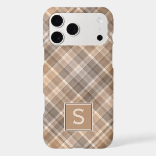 Personalised Custom Rustic Beige Brown Plaid