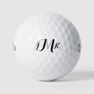 Personalised Custom Script Monogram Golf Balls