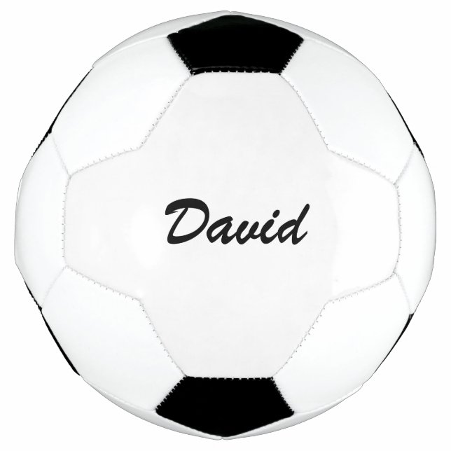 Personalised Custom Script Name Minimalist Football (Front)