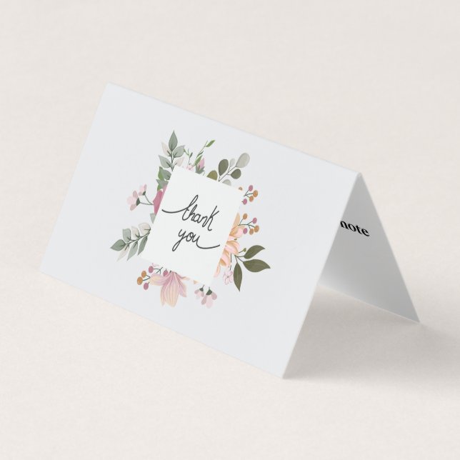 Personalised Custom Simple Thank You Business Card (Front)