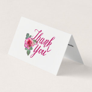 Personalised Custom Simple Thank You Business Card