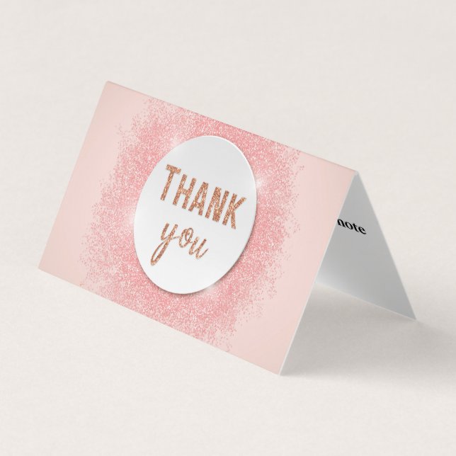 Personalised Custom Simple Thank You Business Card (Front)