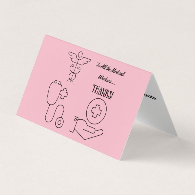 Personalised Custom Simple Thank You Business Card (Front)