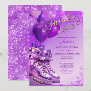 Personalised Custom Sneaker-themed Invitation