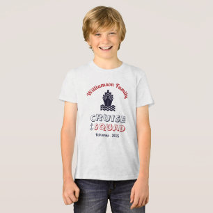 Personalised Custom Squad Family Name Tri-Blend Shirt