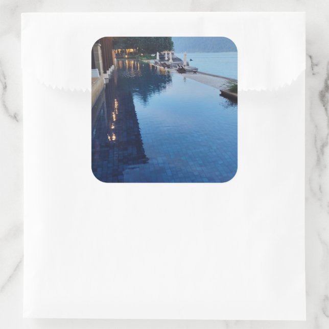 Personalised Custom Square Sticker (Bag)