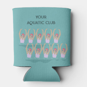 Personalised Custom Swimmers Aquatic Club  Can Cooler