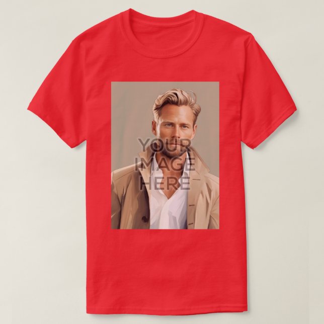 Personalised Custom T-Shirt Vertical Images V29 (Design Front)