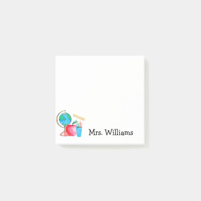 Personalised Custom Teacher Post-it Notes (Front)