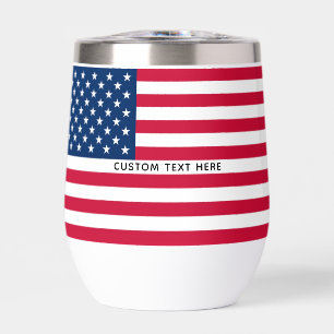 Personalised Custom Text American Flag