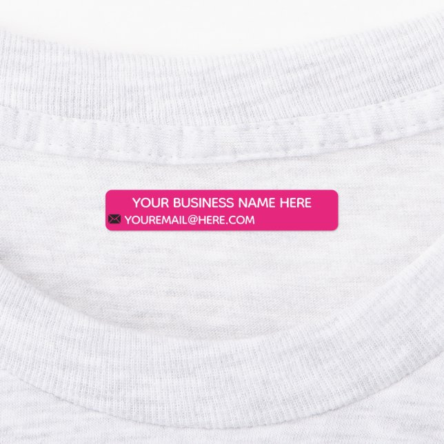 Personalised Custom Text and Colour Business Label (Affixed)