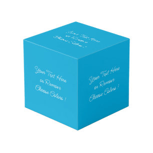 Personalised Custom Text and Your Colours Cube