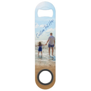Personalised Custom Text and Your Photo Bar Key