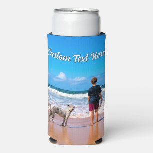 Personalised Custom Text and Your Photo Can Cooler