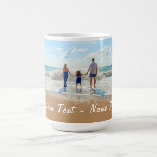 Personalised Custom Text and Your Photo Coffee Mug