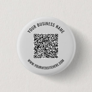 Personalised Custom Text and Your QR Code Button