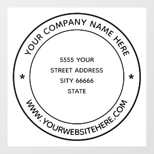 Personalised Custom Text Business Window Cling