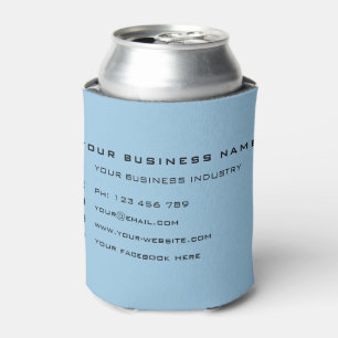 Personalised Custom Text Colour Business Can Coole Can Cooler