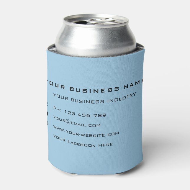 Personalised Custom Text Colour Business Can Coole Can Cooler (Can Front)