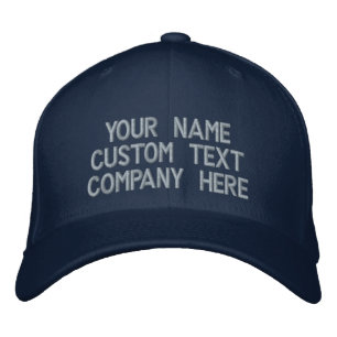 Personalised Custom Text Embroidered Baseball Hat