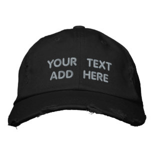 Personalised Custom Text Hat Your Embroidered Cap