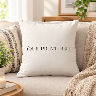 Personalised Custom Text Pillow – Your Design Here