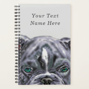 Personalised Custom Text Planner with Pet Dog