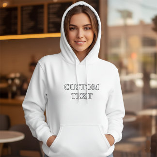 Personalised Custom Text Your Own  Hoodie
