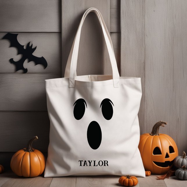 Personalised Custom Trick or Treat Halloween Tote Bag (Creator Uploaded)