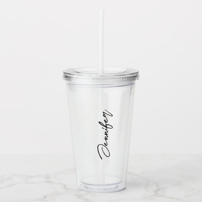 Personalised Custom Tumbler | Bridesmaid Tumbler w (Front)