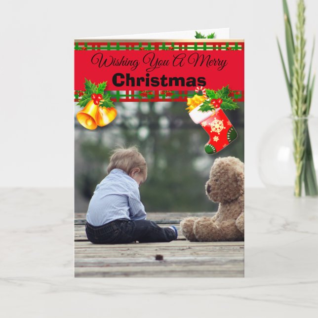 Personalised Custom Upload Photo Christmas Cards (Front)
