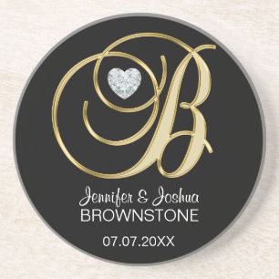 Personalised Custom Wedding Coasters Favours Gift